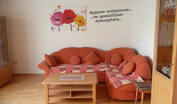 Wohnzimmer Ferienwohnung Grafenau
